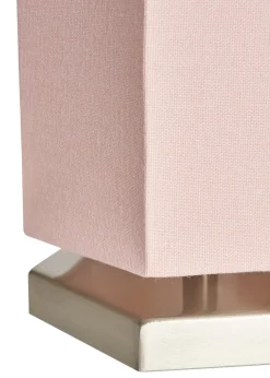 Glow Hexagon Shape Integrated LED Table Lamp Pink (26cm x 13cm)