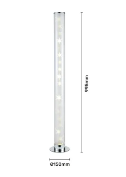 Glow LED Galaxy Cylinder Floor Lamp with Remote Control (99.5cm x 15cm)