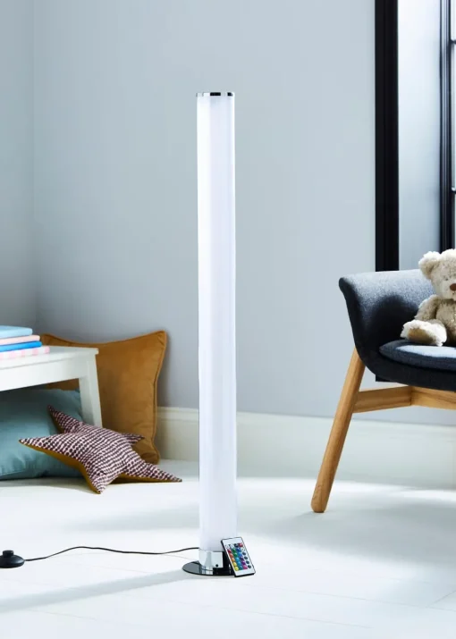 Glow LED Galaxy Cylinder Floor Lamp with Remote Control (99.5cm x 15cm)