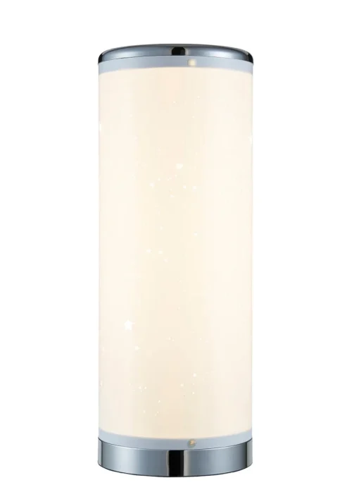 Glow LED Starburst Cylinder Table Lamp with Remote Control (36.5cm x 13cm)