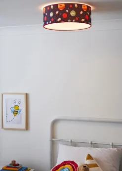 Glow Outer Space Flush Ceiling 3 Light (18cm x 40cm)