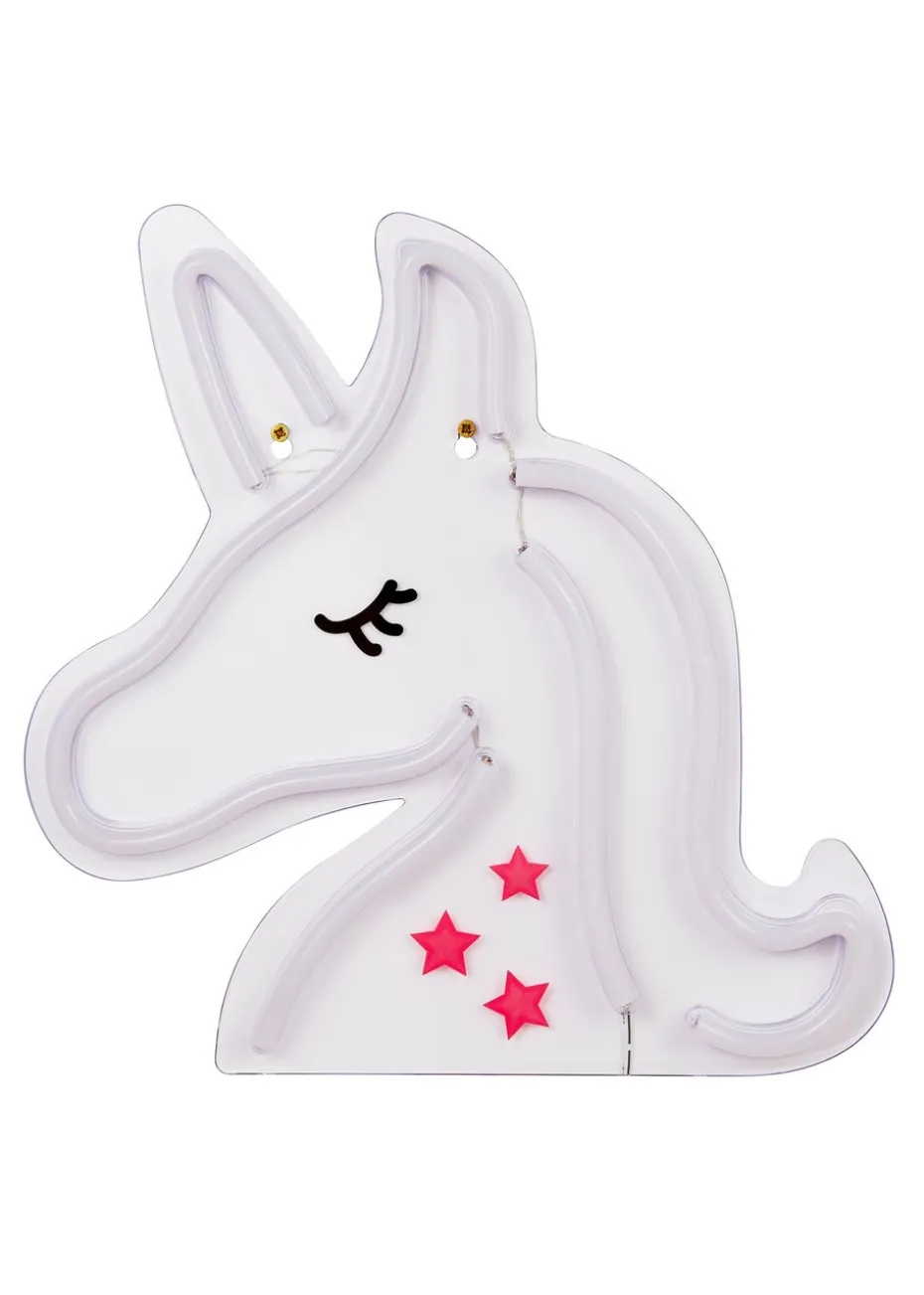 Glow Unicorn Neon Wall Light (33cm x 32cm)