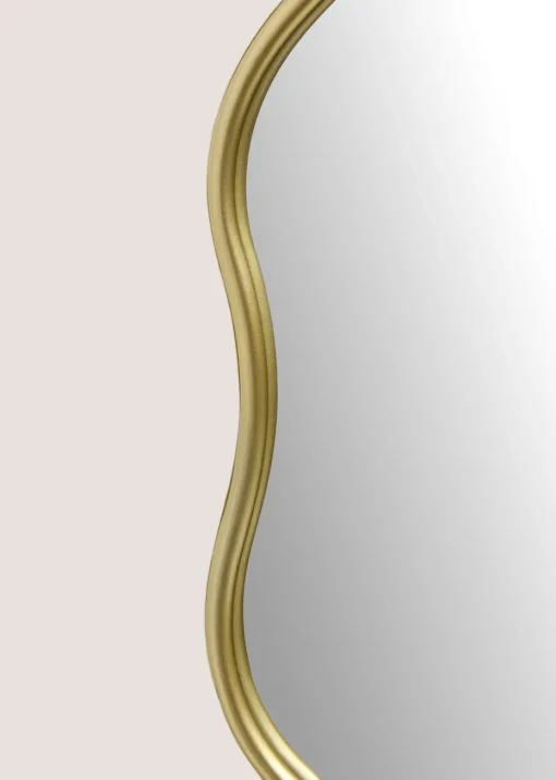 Gold Wavy Mirror