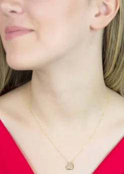 Golden Moments 9ct Yellow Gold Heart Slider Pendant