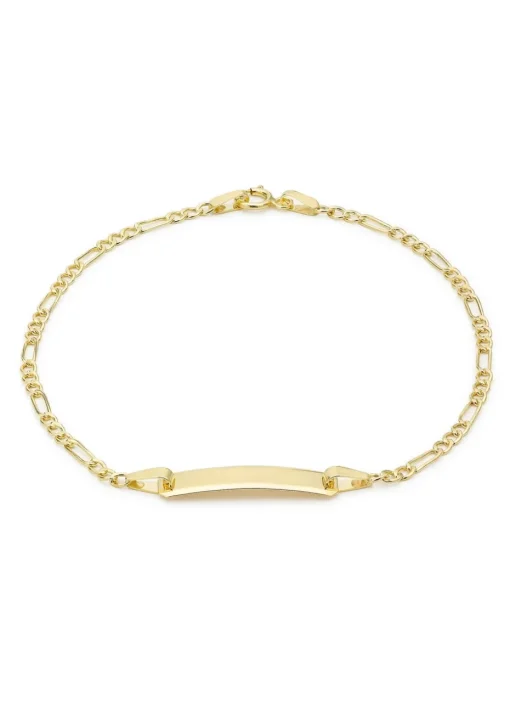Golden Moments 9ct Yellow Gold Hollow Figaro 19.5mm x 5mm ID Bracelet