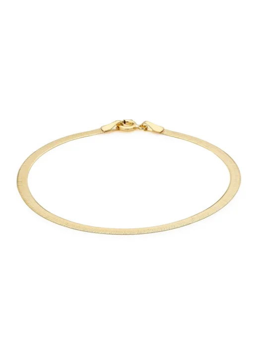Golden Moments 9ct Yellow Gold 3mm 35 Herringbone Bracelet