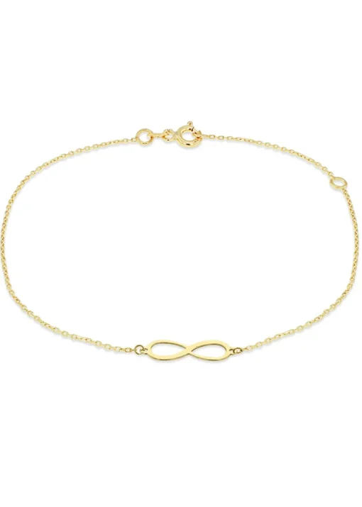 Golden Moments 9ct Yellow Gold 'Infinity' Bracelet