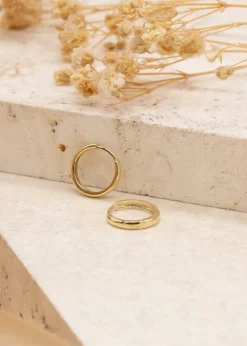 Golden Moments 9ct Yellow Gold Huggy Hoop Creole Earrings