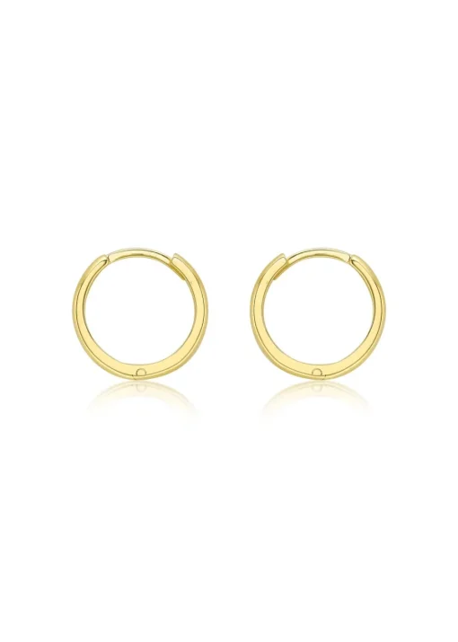 Golden Moments 9ct Yellow Gold Huggy Hoop Creole Earrings
