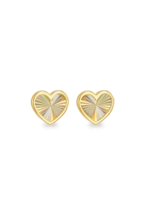 Golden Moments 9ct Yellow Gold Square Tube Oval Creole Earrings