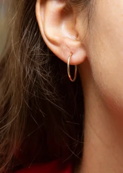 Golden Moments 9ct Yellow Gold Sleeper Hoop Hoops