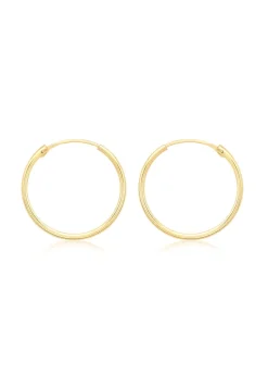 Golden Moments 9ct Yellow Gold Sleeper Hoop Hoops