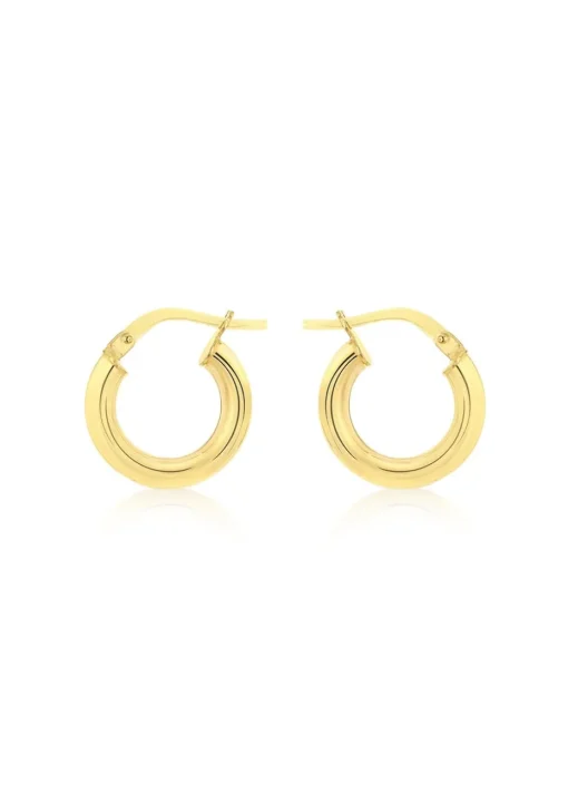 Golden Moments 9ct Yellow Gold Tube Polished Hoop Creole Earring