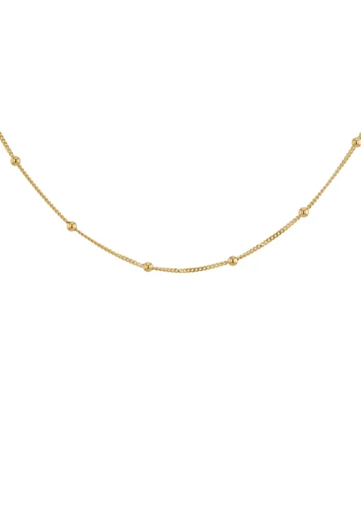 Golden Moments 9ct Yellow Gold Curb and Ball Chain