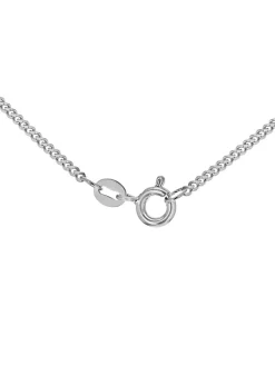 Golden Moments Pink CZ Heart Necklace