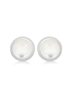 Golden Moments Sterling Silver June Birthstone Stud Earrings