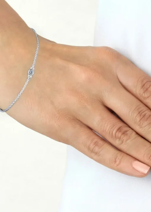 Golden Moments Sterling Silver Ball Chain Bracelet