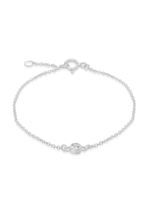 Golden Moments Sterling Silver Ball Chain Bracelet