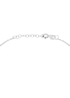 Golden Moments Sterling Silver CZ Bow Bracelet