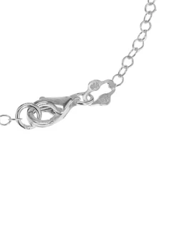 Golden Moments Sterling Silver CZ Heart Bracelet