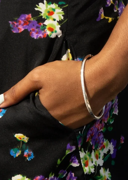 Golden Moments Sterling Silver Gold Plated Paper Chain Bracelet