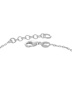 Golden Moments Sterling Silver Linked-Rings Bracelet