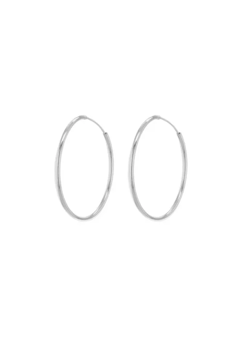 Golden Moments Sterling Silver Endless Hoops (12mm)