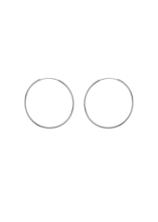 Golden Moments Sterling Silver Endless Hoops (20mm)