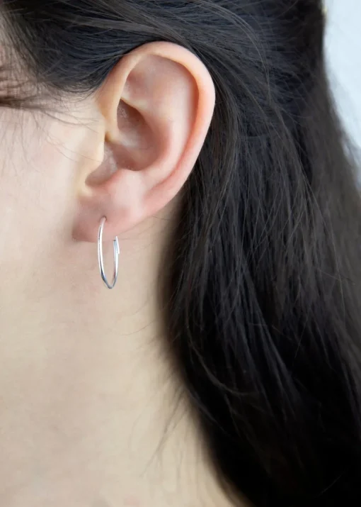 Golden Moments Sterling Silver Endless Hoops (20mm)