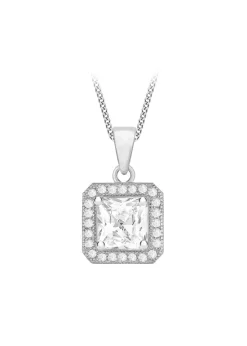 Golden Moments Sterling Silver 'J' Initial  Necklace