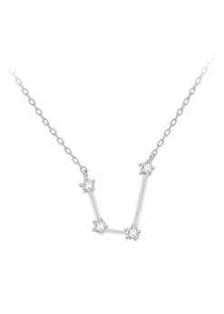 Golden Moments Sterling Silver CZ 'K' Initial Bracelet