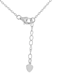 Golden Moments Sterling Silver CZ 'K' Initial Bracelet