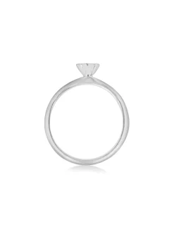 Golden Moments Sterling Silver Heart Ring