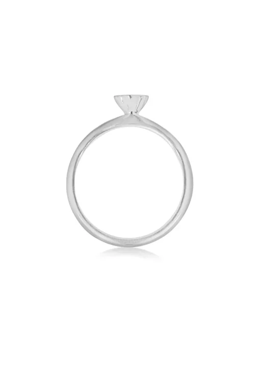 Golden Moments Sterling Silver Heart Ring