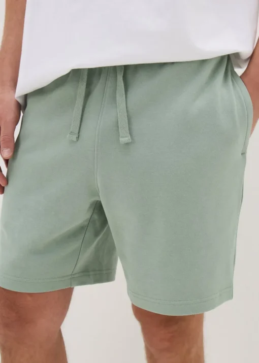 Green Basic Jogger Shorts