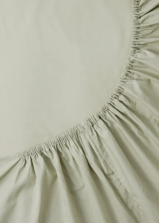 Green Cotton Deep Fitted Bed Sheet (180 Thread Count)