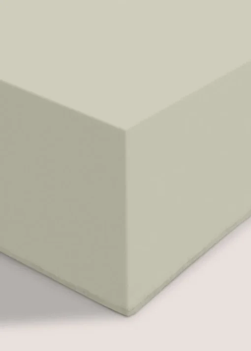Green Cotton Deep Fitted Bed Sheet (180 Thread Count)