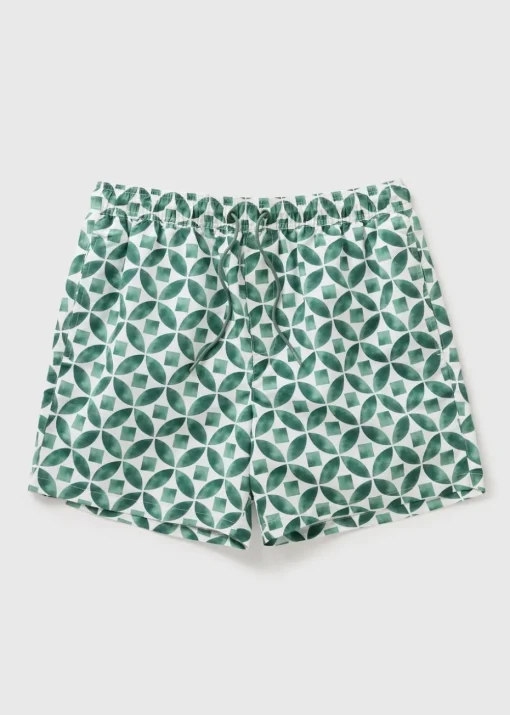 Green Design Swimming Trunks