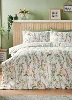 Green Floral Garden Duvet Set