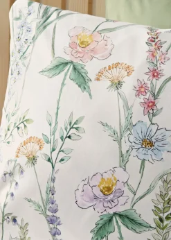 Green Floral Garden Duvet Set