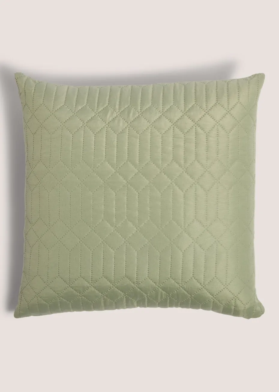 Green Geo Pinsonic Duvet Cover