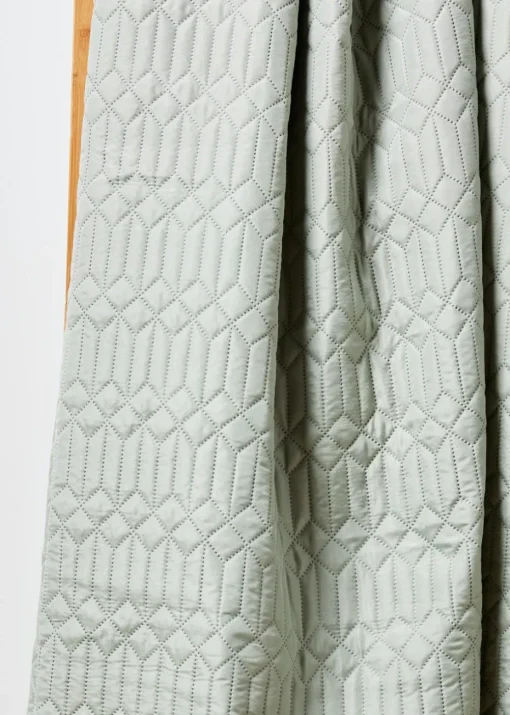Green Geo Print Pinsonic Cushion (40cm x 40cm)