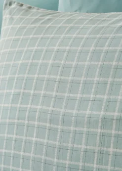 Green Grid Check Duvet Set