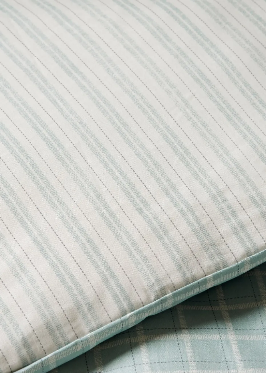 Green Grid Check Duvet Set