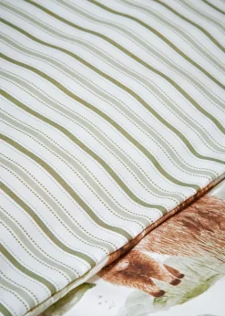 Green Highland Cow Duvet Set