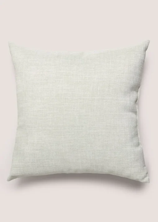 Green Linen-Look Cushion