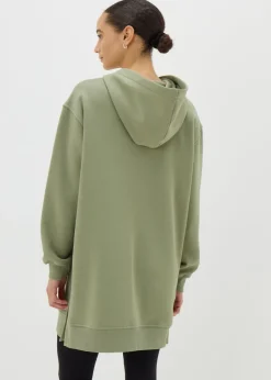 Green Longline Hoodie