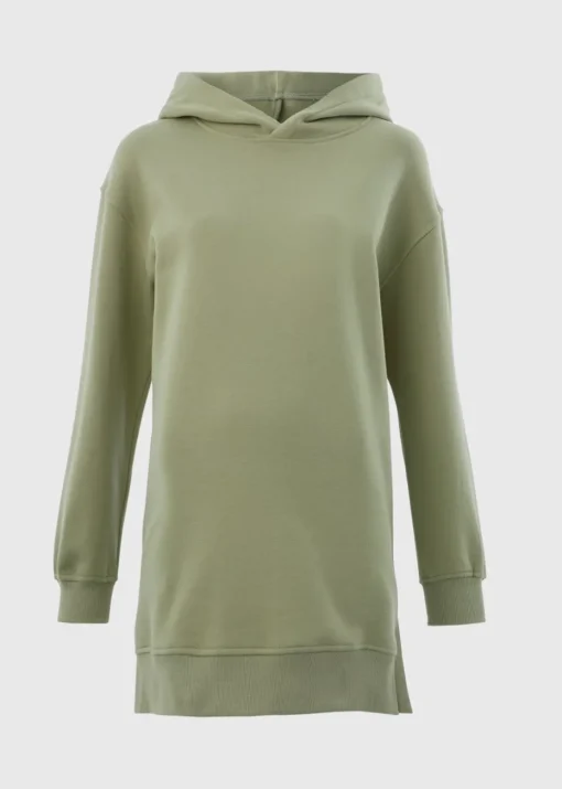 Green Longline Hoodie