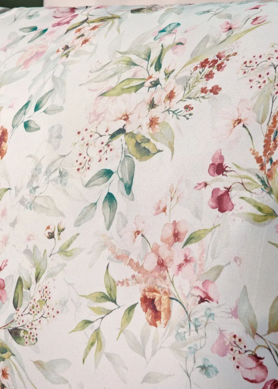 Green Peonies Duvet Set