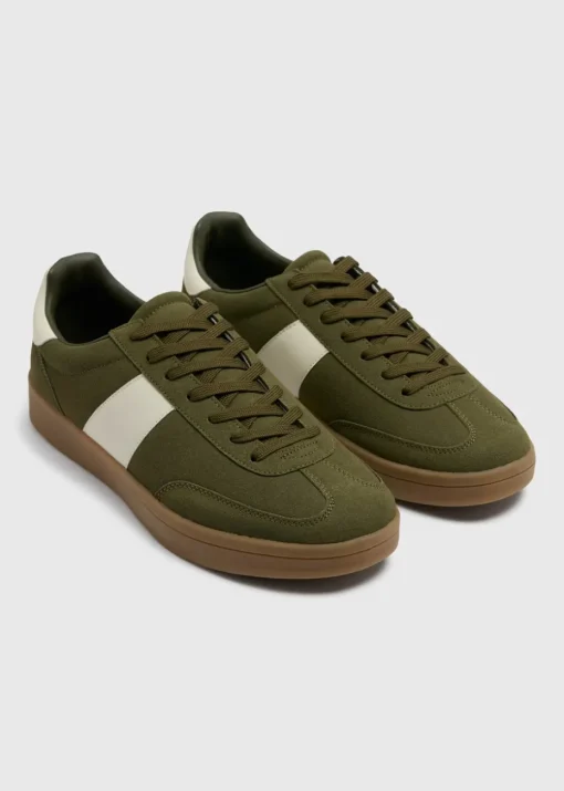 Green Stripe Retro Runner Trainers